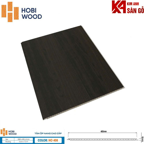 Tấm Ốp Tường Nano Hobi wood NO 408